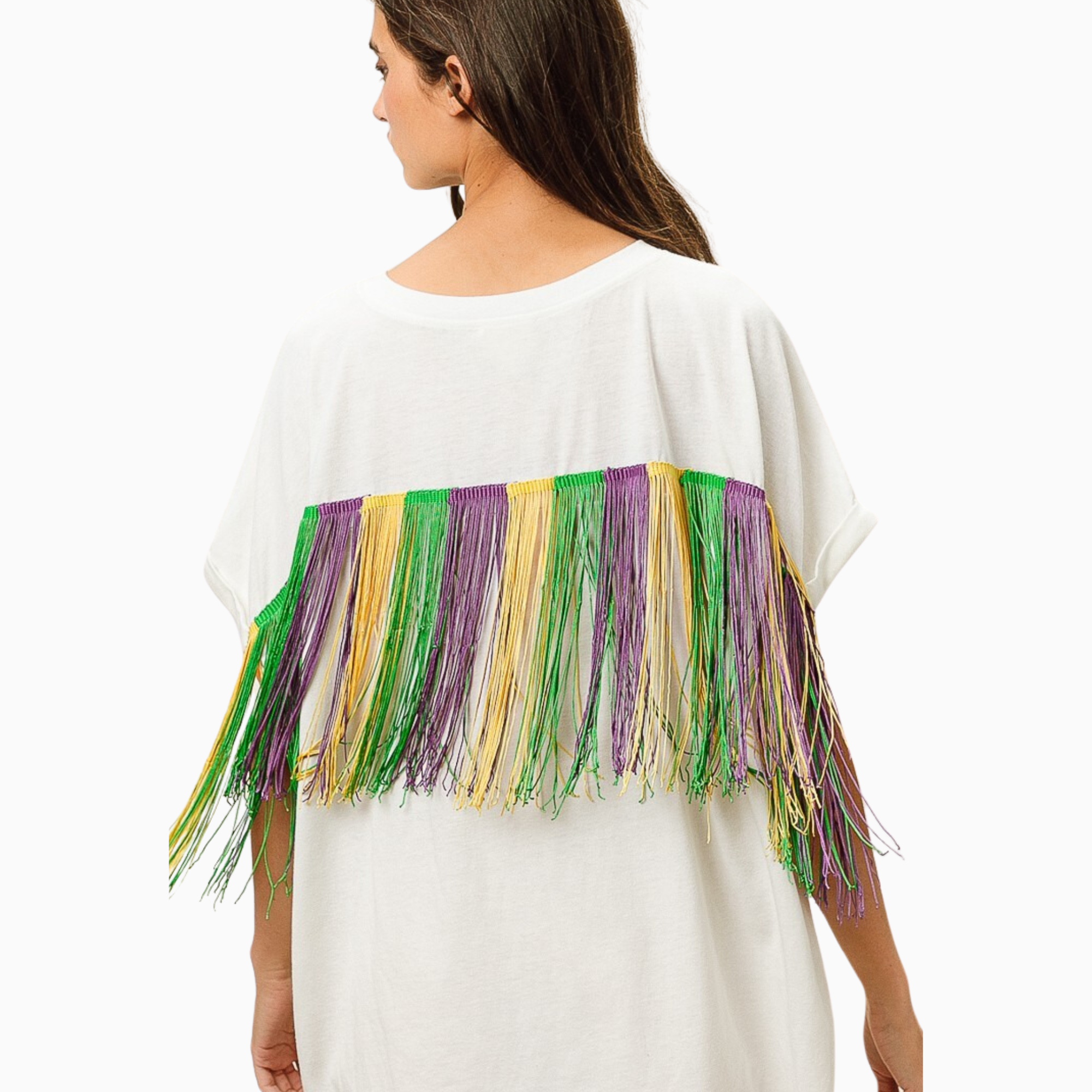 Vintage Washed Fleur Mardi Gras Top